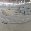 钦州 芝麻白异形坐凳，自然面光面弧形加工