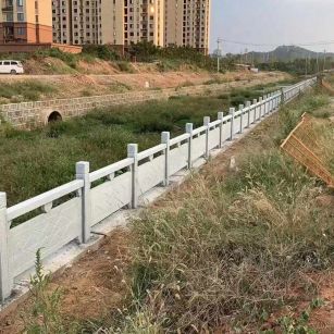 钦州 白麻河道栏杆效果展示图