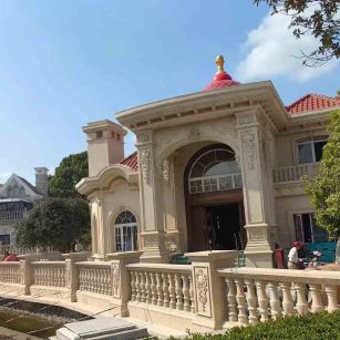 钦州 黄金麻花岗岩欧式别墅