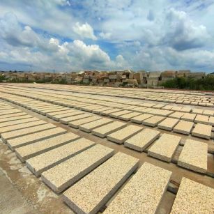 钦州 黄金麻荔枝面花岗岩石材地铺石防护中
