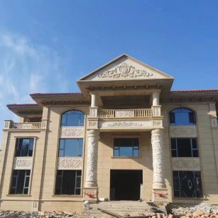 钦州 黄金麻花岗岩别墅外墙干挂