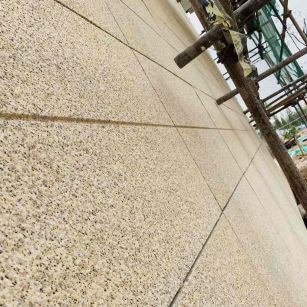 钦州 黄金麻花岗岩荔枝面外墙干挂石材效果示例