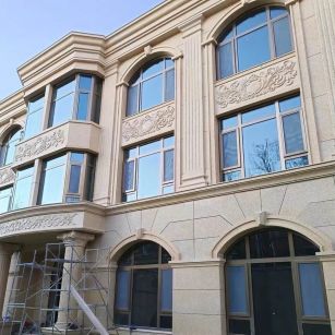 钦州 黄金麻花岗岩别墅外墙干挂