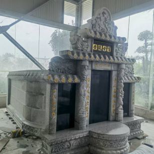 钦州 芝麻白墓碑效果展示图