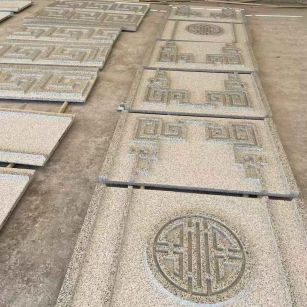 钦州 白麻花岗岩外墙立面雕刻板