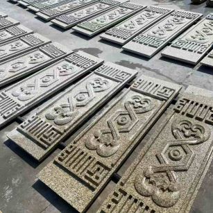 钦州 黄金麻花岗岩外墙雕刻板