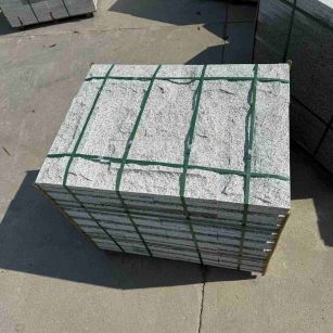 钦州 白麻花岗岩石材自然面蘑菇石成品