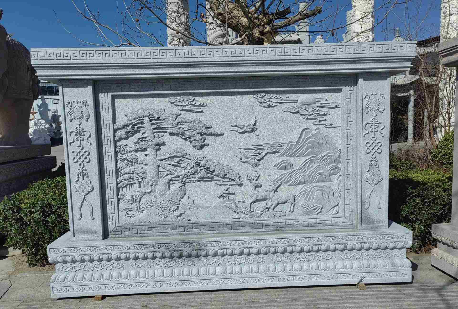 钦州 芝麻白大型照壁，屏风，影壁