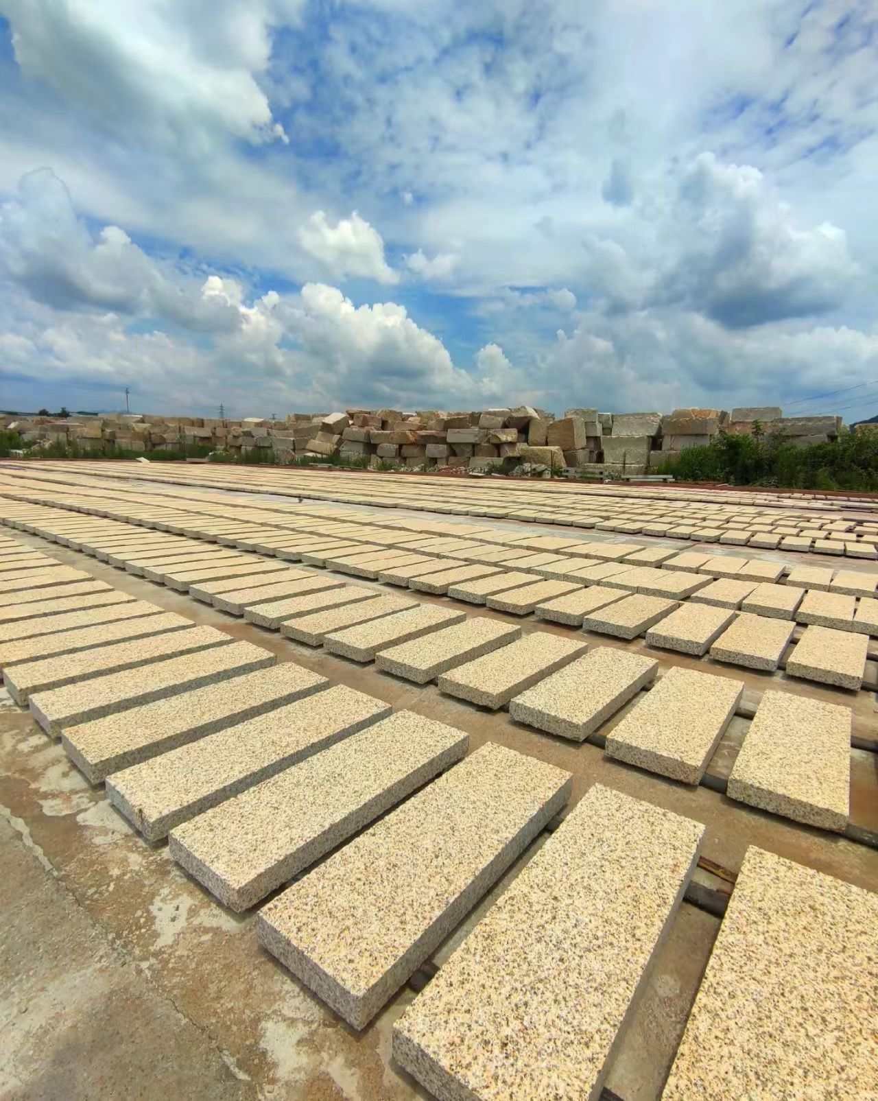 钦州 黄金麻花岗岩荔枝面地铺石防护中