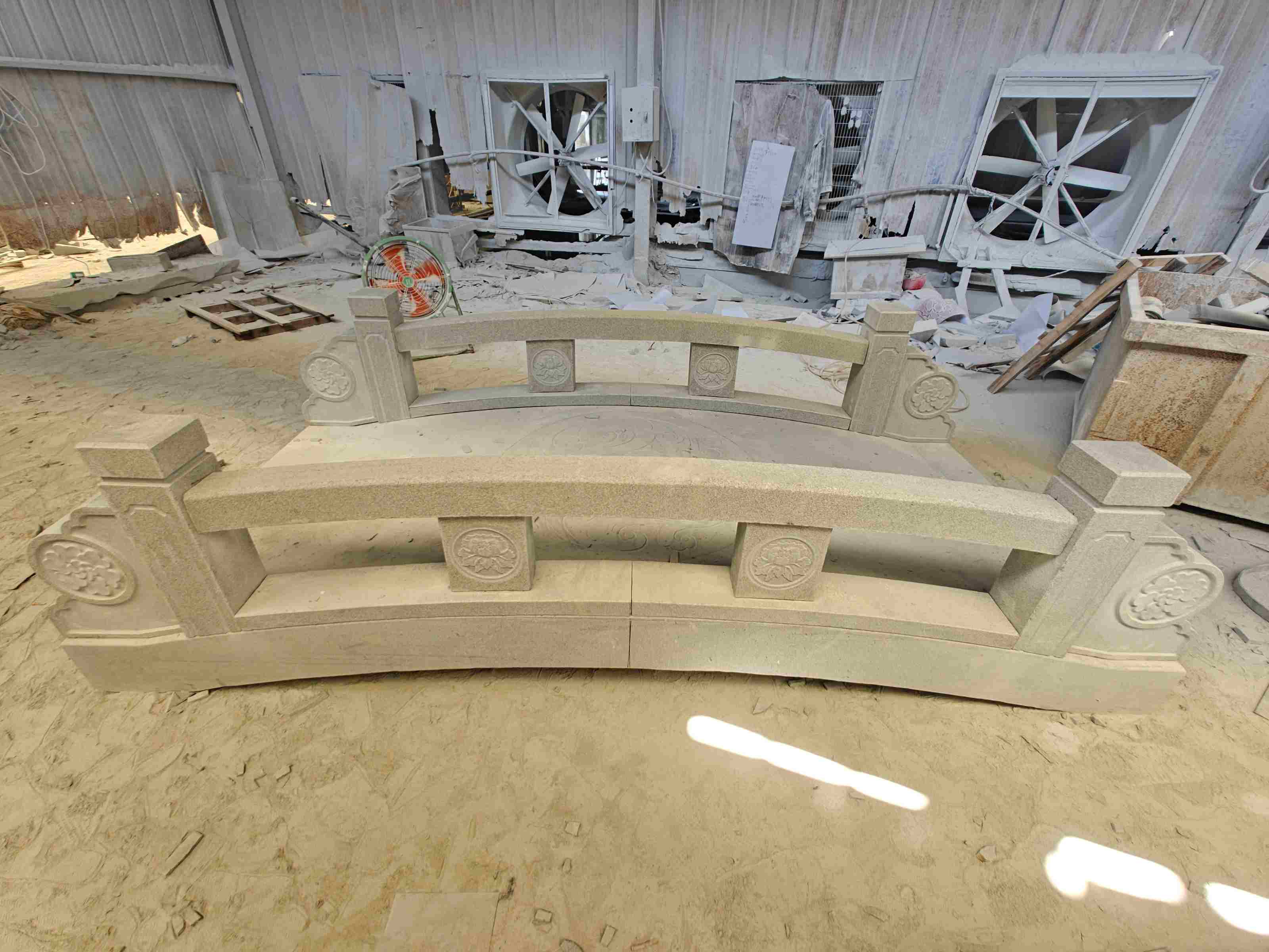 钦州 芝麻灰花岗岩异形加工-拱桥，石桥