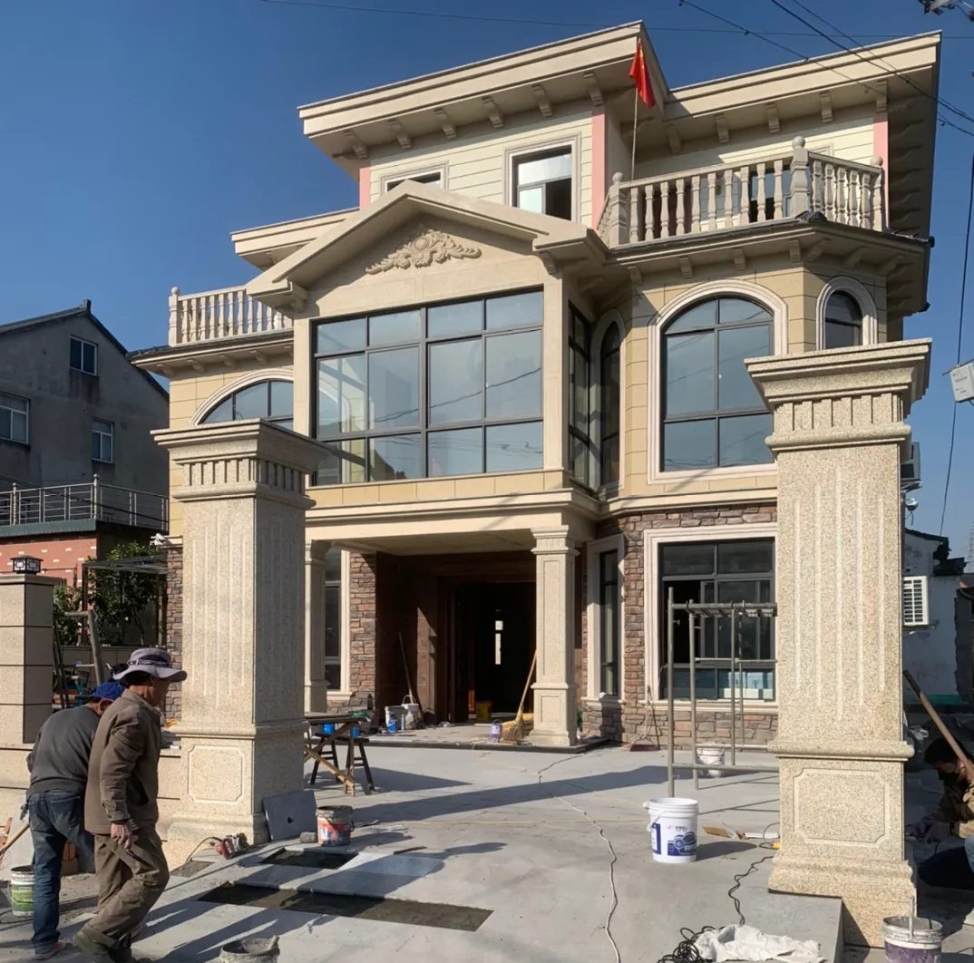 钦州 黄金麻花岗岩荔枝面别墅外墙干挂私家专属