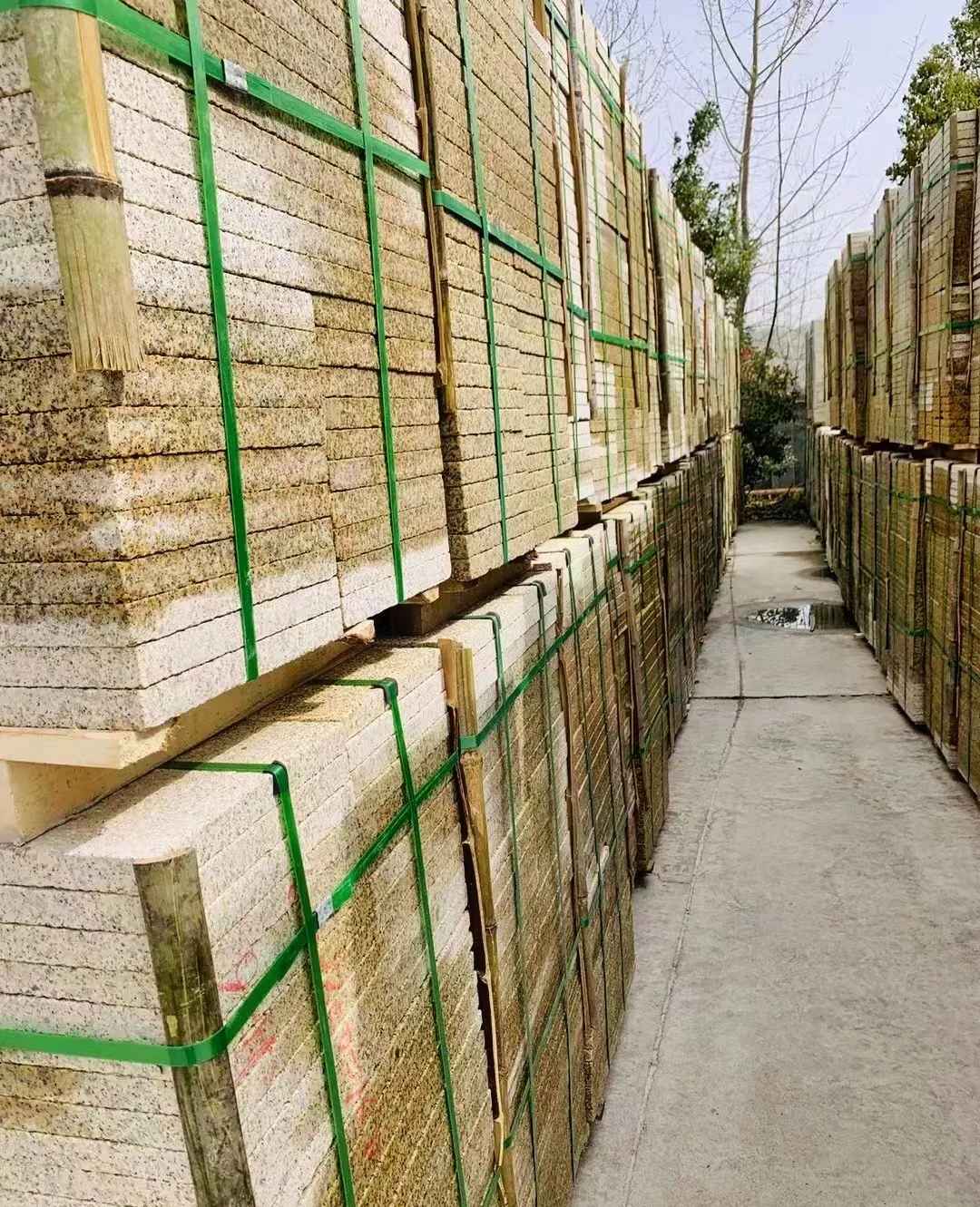 钦州 黄金麻花岗岩荔枝面地铺石