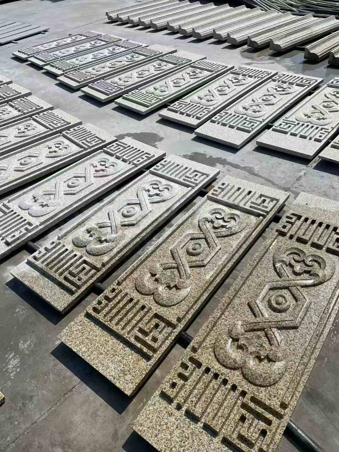 钦州 黄金麻花岗岩外墙雕刻板