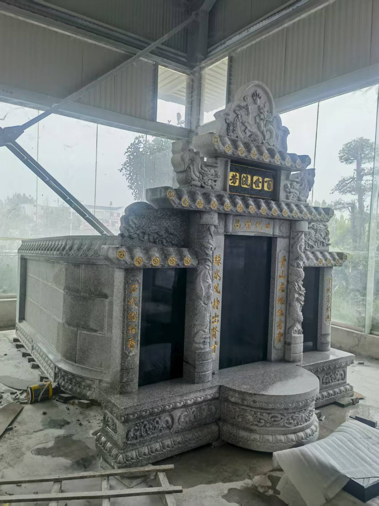 钦州 芝麻白墓碑效果展示图